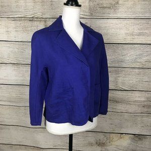 NWT Chico’s 100% Linen open front 3/4 sleeve lightweight jacket